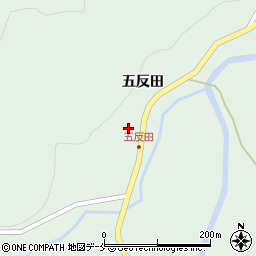 宮城県伊具郡丸森町筆甫五反田38周辺の地図