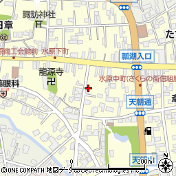 新潟県阿賀野市中央町周辺の地図
