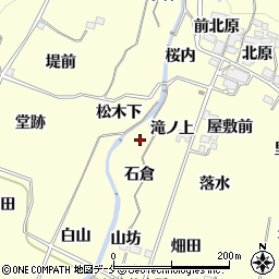 福島県福島市飯坂町湯野（滝ノ上）周辺の地図
