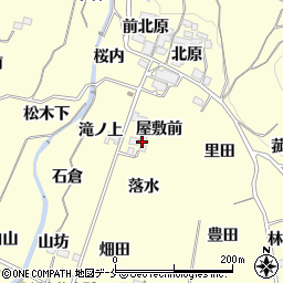 福島県福島市飯坂町湯野屋敷前周辺の地図