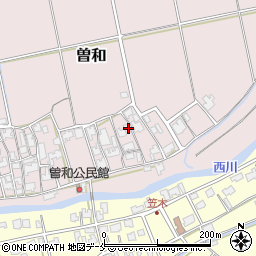 新潟県新潟市西区曽和93周辺の地図