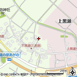新潟県阿賀野市下黒瀬周辺の地図