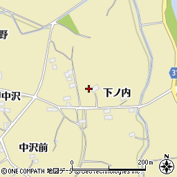 福島県伊達市梁川町大関下ノ内周辺の地図