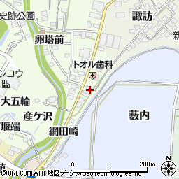 福島県伊達郡桑折町万正寺道東周辺の地図