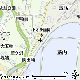 福島県伊達郡桑折町万正寺道東8周辺の地図