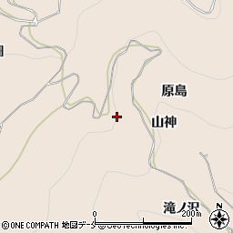 福島県伊達郡桑折町松原山神周辺の地図