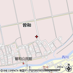 新潟県新潟市西区曽和77周辺の地図