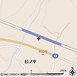 福島県福島市飯坂町中野周辺の地図