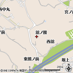 福島県伊達郡桑折町成田舘ノ腰周辺の地図