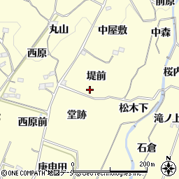 福島県福島市飯坂町湯野中南周辺の地図
