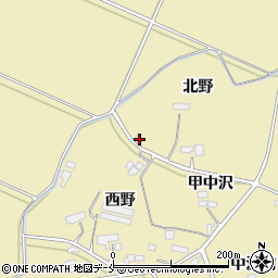 福島県伊達市梁川町大関甲中沢9周辺の地図