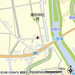 新潟県阿賀野市小里周辺の地図