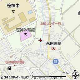 新潟県阿賀野市笹岡301周辺の地図