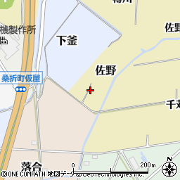 福島県桑折町（伊達郡）佐野周辺の地図