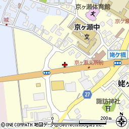 京ケ瀬郵便局周辺の地図