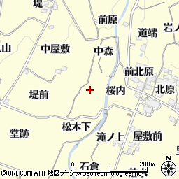 福島県福島市飯坂町湯野桜内周辺の地図