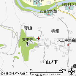 福島県福島市飯坂町天王寺周辺の地図