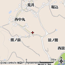 福島県伊達郡桑折町成田西中丸53周辺の地図