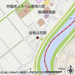 金巻公民館周辺の地図