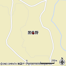 宮城県伊具郡丸森町大内黒佐野周辺の地図