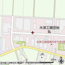 新潟県新潟市江南区木津工業団地周辺の地図