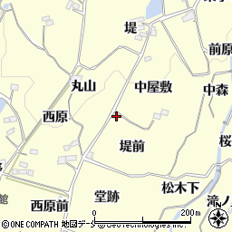 福島県福島市飯坂町湯野堤前3周辺の地図