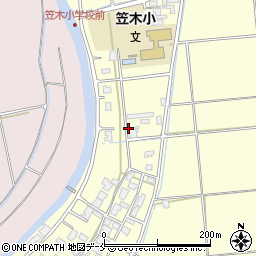 新潟県新潟市西区笠木周辺の地図