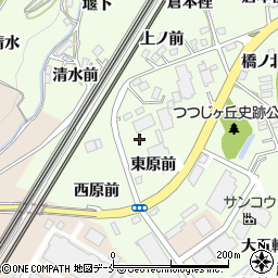 福島県伊達郡桑折町万正寺東原前周辺の地図