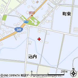 福島県伊達市梁川町柳田（込内）周辺の地図