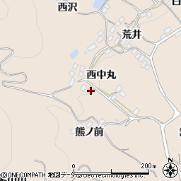 福島県伊達郡桑折町成田西中丸23周辺の地図