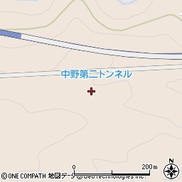 中野第二トンネル周辺の地図