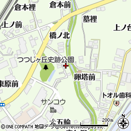 福島県伊達郡桑折町万正寺天神川原10-9周辺の地図