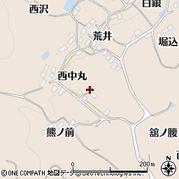 福島県伊達郡桑折町成田西中丸57周辺の地図