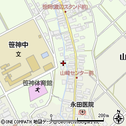 新潟県阿賀野市笹岡394周辺の地図