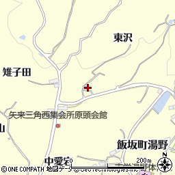 福島県福島市飯坂町湯野東沢1周辺の地図