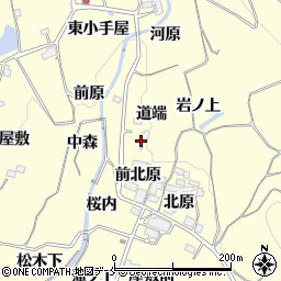 福島県福島市飯坂町湯野道端周辺の地図