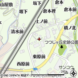 福島県伊達郡桑折町万正寺妻田周辺の地図