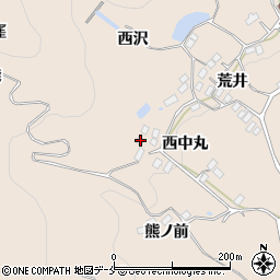 福島県伊達郡桑折町成田西中丸18周辺の地図