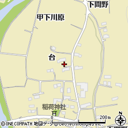 福島県伊達市梁川町大関台周辺の地図