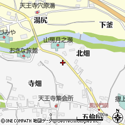 福島県福島市飯坂町北原7-5周辺の地図