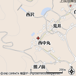 福島県伊達郡桑折町成田西中丸74周辺の地図
