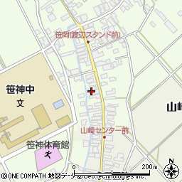 新潟県阿賀野市笹岡322周辺の地図