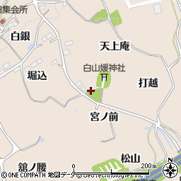 福島県伊達郡桑折町成田天上庵周辺の地図