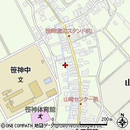 新潟県阿賀野市笹岡255周辺の地図