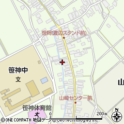 新潟県阿賀野市笹岡327周辺の地図
