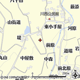 福島県福島市飯坂町湯野（日向畑）周辺の地図