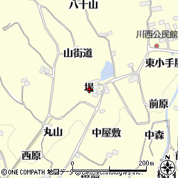 福島県福島市飯坂町湯野堤周辺の地図