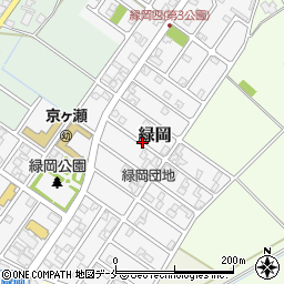 新潟県阿賀野市緑岡周辺の地図