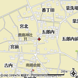 中郷会館周辺の地図