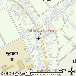 新潟県阿賀野市笹岡334周辺の地図